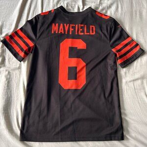 Cleveland Browns Football Jersey by Nike in Brown Color Rush, #6 Baker Mayfield